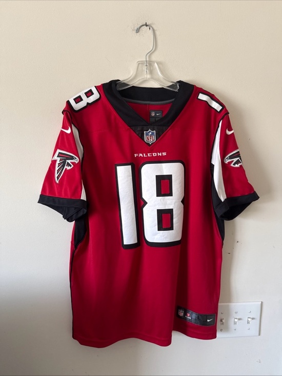 Nike Other - Men’s Nike Calvin Ridley #18 Atlanta Falcons Vapor Lmtd NFL Jersey Sz L Red RARE